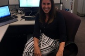 Andrea Thomas at her desk in Points of Light's Atlanta office