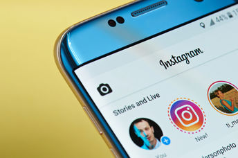 Instagram on an iPhone.