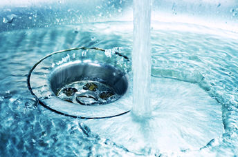 Running water.