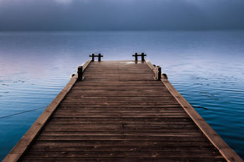 An empry dock.