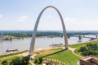 The Gateway Arch will stay dark until June.