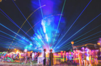A laser light show.