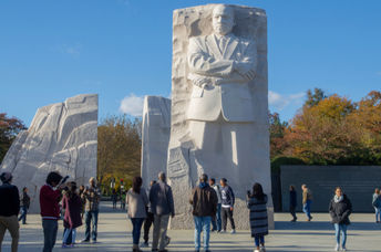 MLK memorial in Washington, DC.