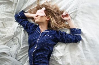Waking up well rested on a sleep vacation.