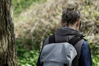 Rucking on a trail.