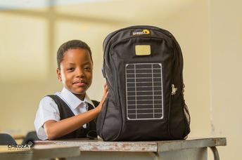 This backpack will allow children to read in the evening.