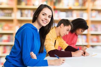 Brazilian students in high school.