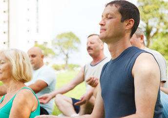 Outdoor meditation.