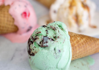 Melted ice cream.