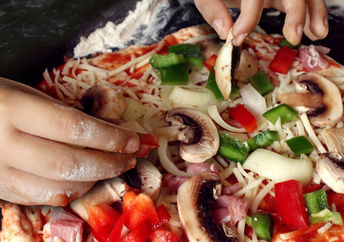 Healthy pizza.