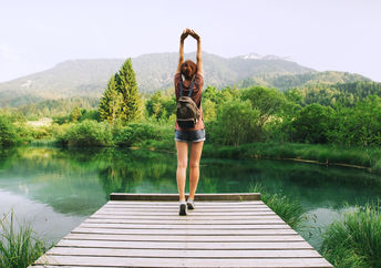 woman in nature