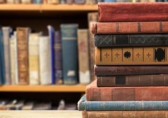 A stack of books