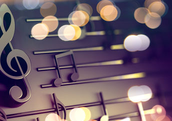musical notes.