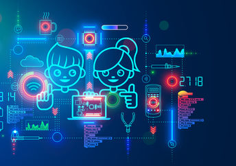 Kids coding.