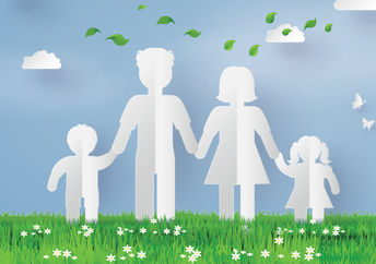 Family cutout.