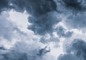 Stormy skies.