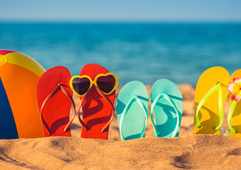 Summer fun at the beach.