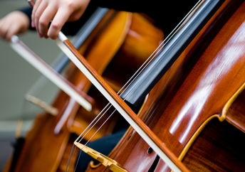 Playing the Cello.