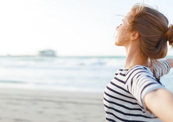 Happy young woman.
