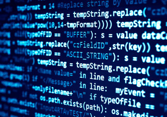 Programming code.