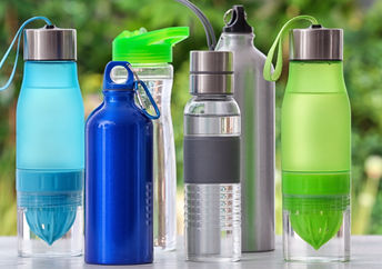 Water bottles.
