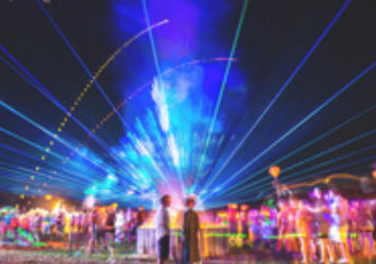 A laser light show.
