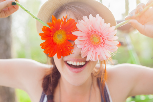 Happy woman.