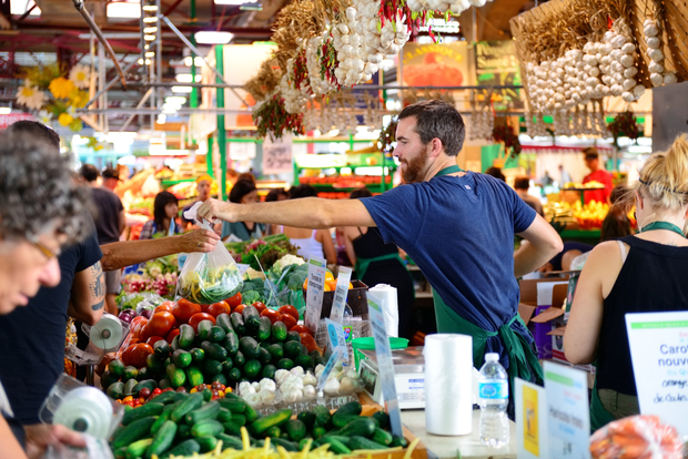 The Jean-Talon Market in Montreal, Canada The Jean-Talon Market in Montreal, Canada