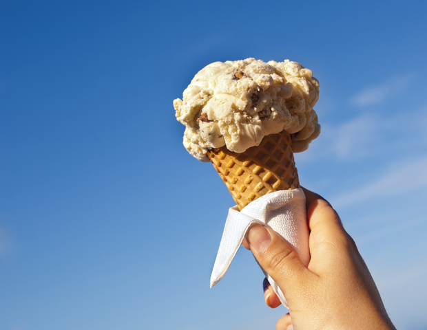 An ice cream cone