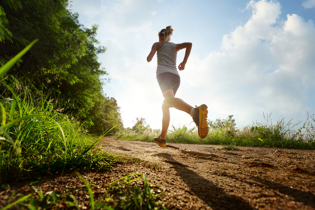 Woman running Woman running
