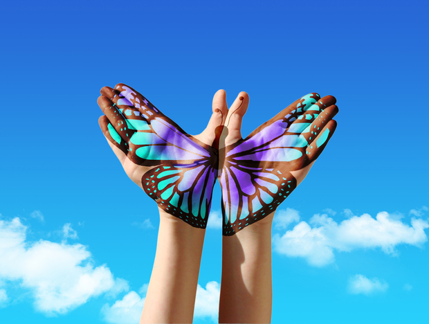 Butterfly hands hope Butterfly hands hope