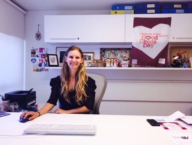 Hannah Wojno at the Good Deeds Day offices Hannah Wojno at the Good Deeds Day offices