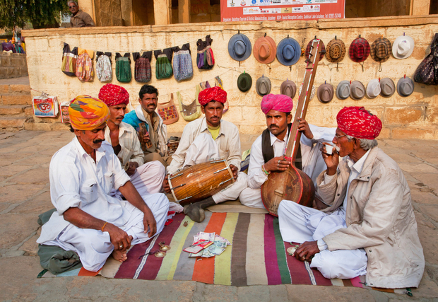 Traditional music on the streets of Jodhpur, India. Traditional music on the streets of Jodhpur, India.