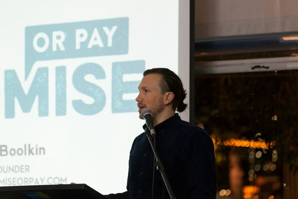 Jay Boolkin speaking about Promise or Pay Jay Boolkin speaking about Promise or Pay