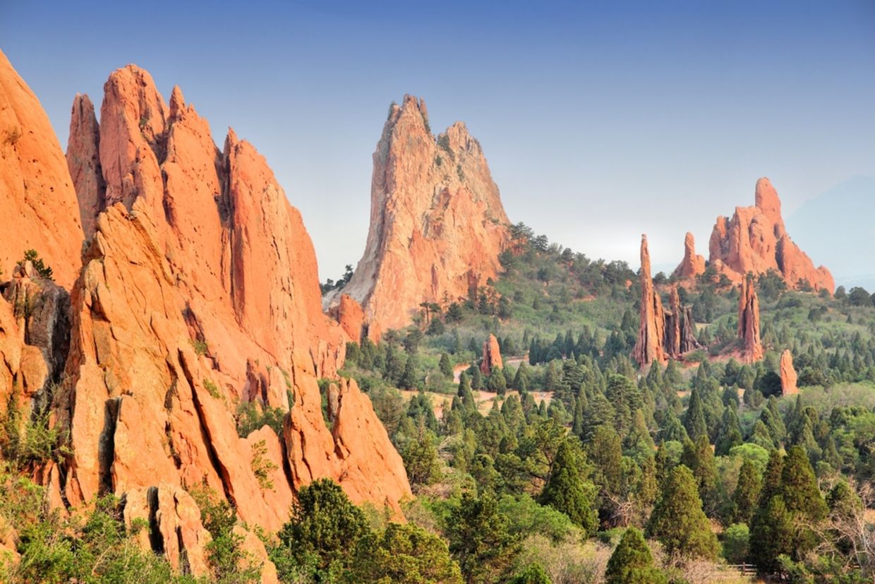 The Garden of the Gods in Colorado Springs