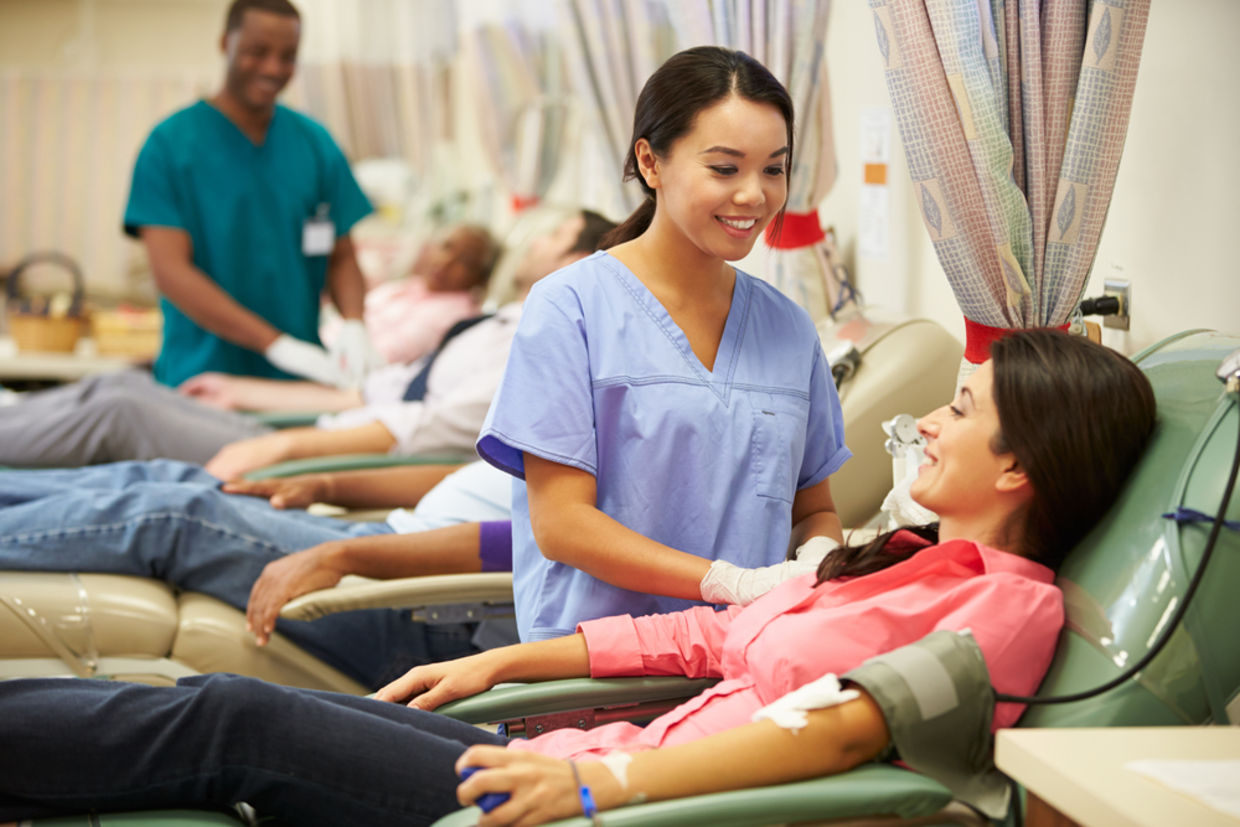Donating blood