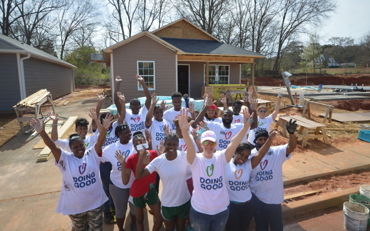Building a home for the needy in Georgia, USA (Good Deeds Day) Building a home for the needy in Georgia, USA (Good Deeds Day)