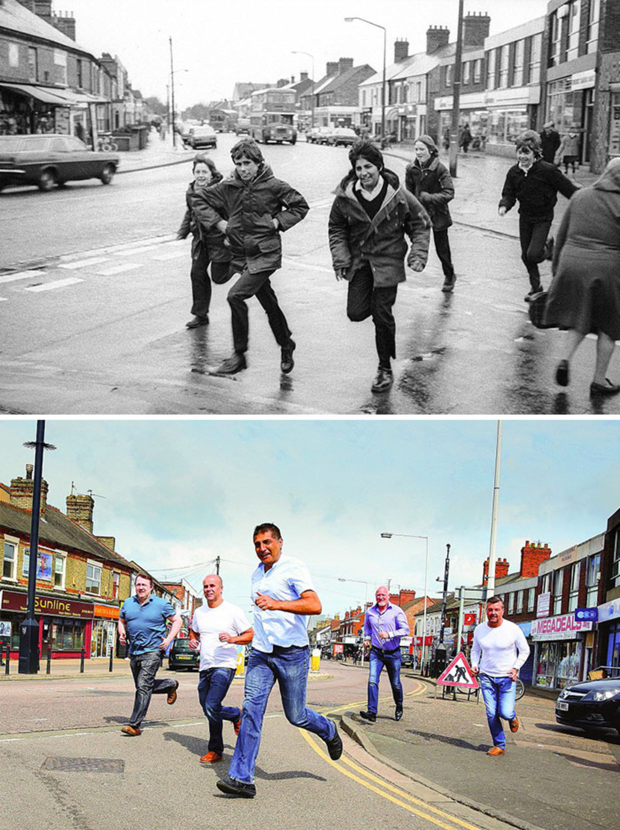The five friends have lost touch over the years but Porsz project brought them back together. They've now organised a school reunion and plan to keep in touch. (Chris Porsz)