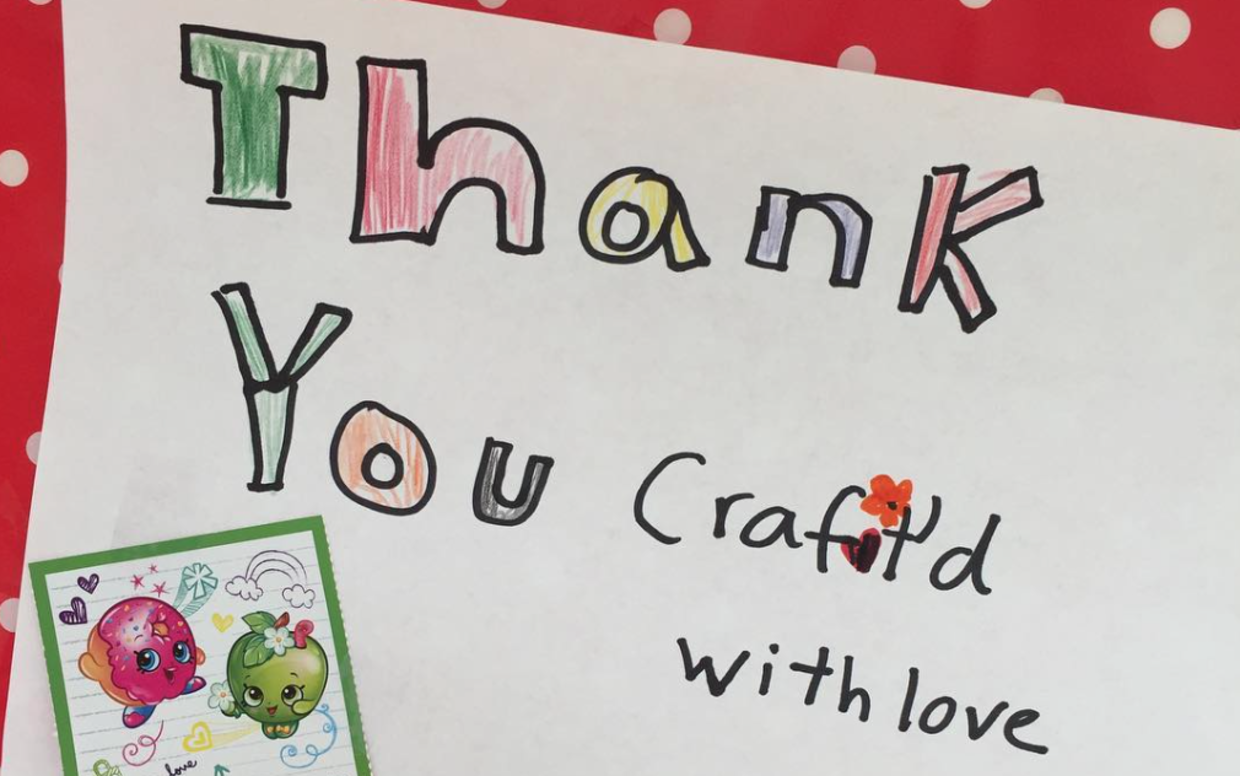 The Craft'd With Love team gets lots of love back from their thankful recipients. (Craft'd With Love) The Craft'd With Love team gets lots of love back from their thankful recipients. (Craft'd With Love)