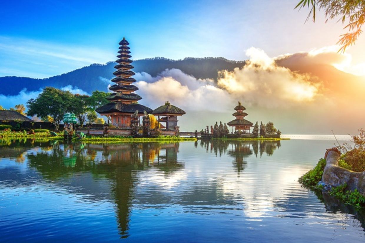 pura ulun danu bratan temple in Bali, indonesia. pura ulun danu bratan temple in Bali, indonesia.