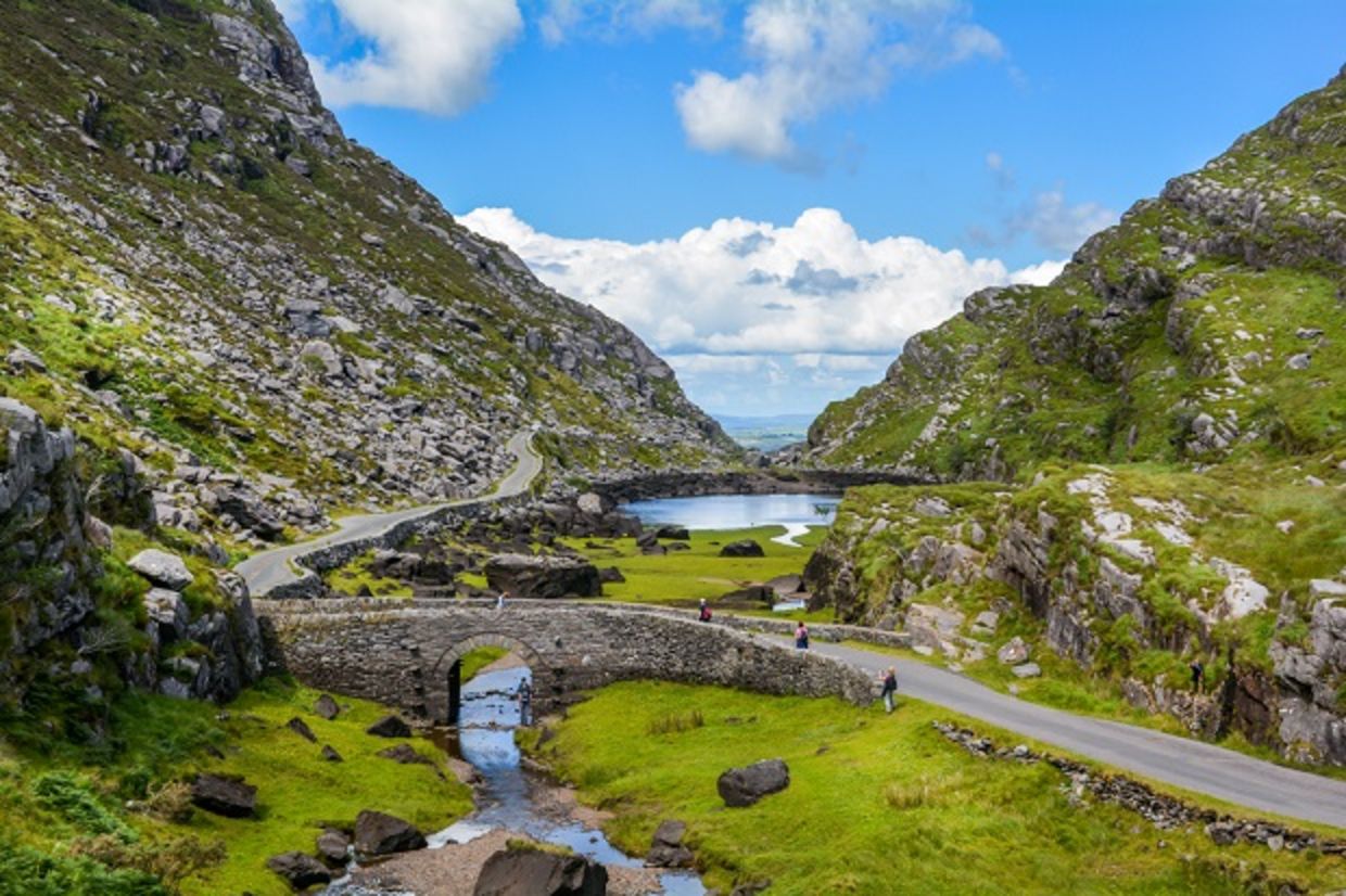 Scenic view of Gap of Dunloe, County Kerry, Ireland Scenic view of Gap of Dunloe, County Kerry, Ireland