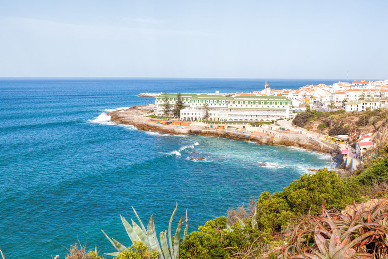 Portuguese Atlantic coast. Beach and rocks of Ericeira Portuguese Atlantic coast. Beach and rocks of Ericeira