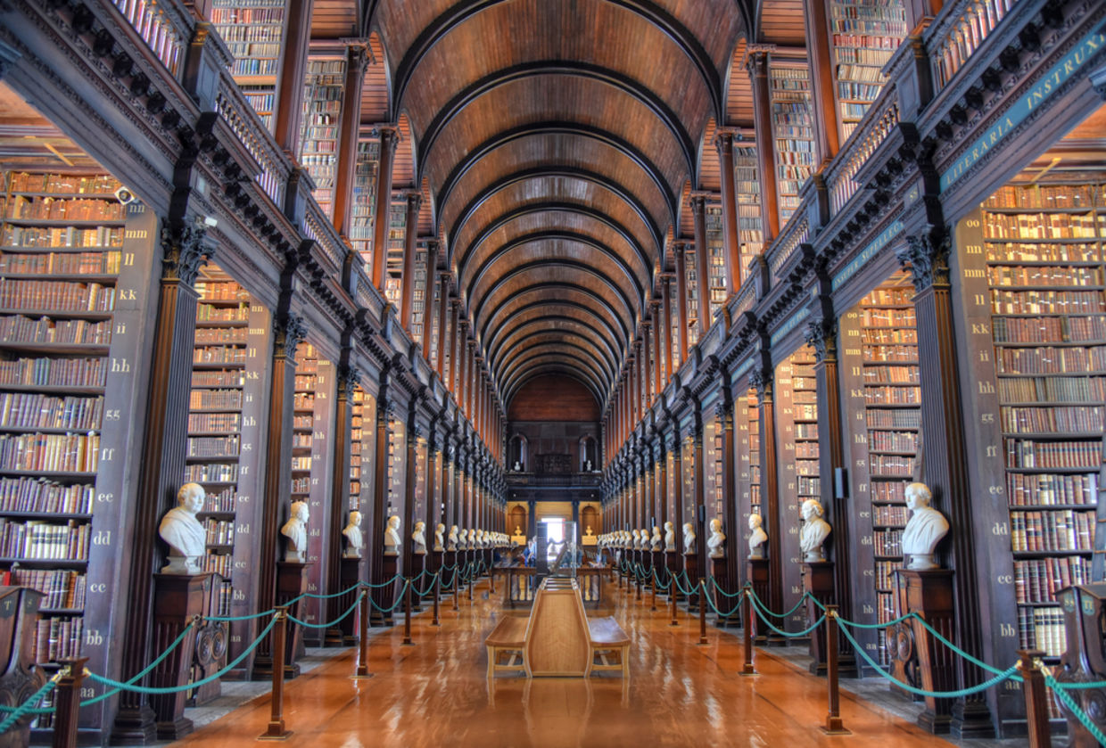 Trinity College Library in Dubling, Ireland Trinity College Library in Dubling, Ireland