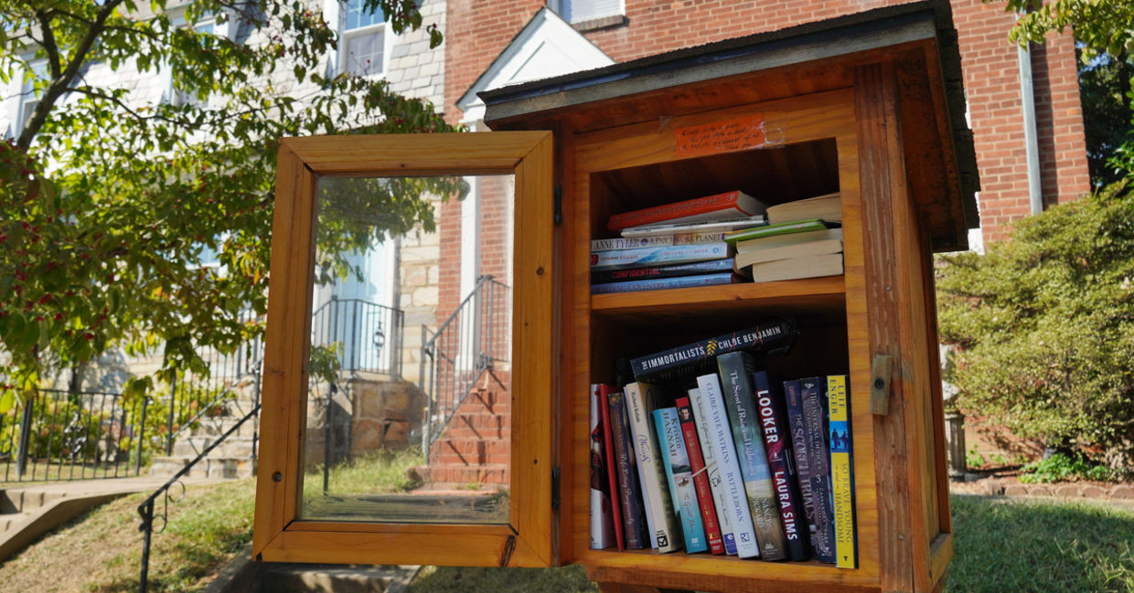 A typical Little Free Library. A typical Little Free Library.