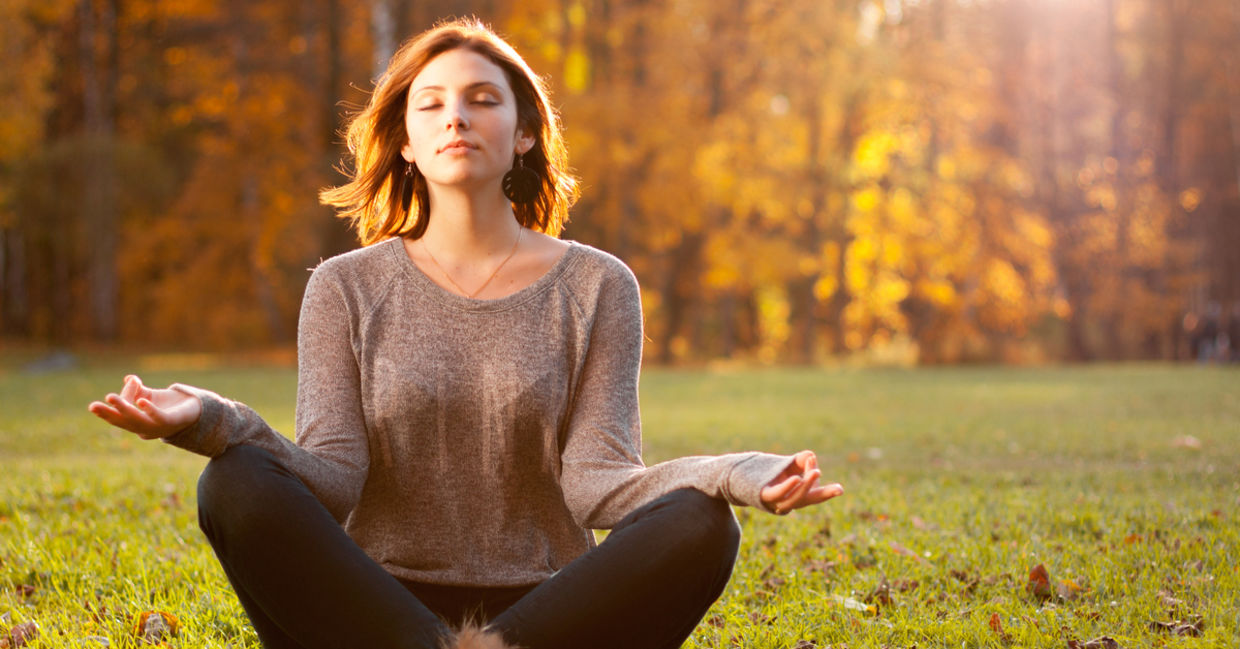 Young woman meditating Young woman meditating
