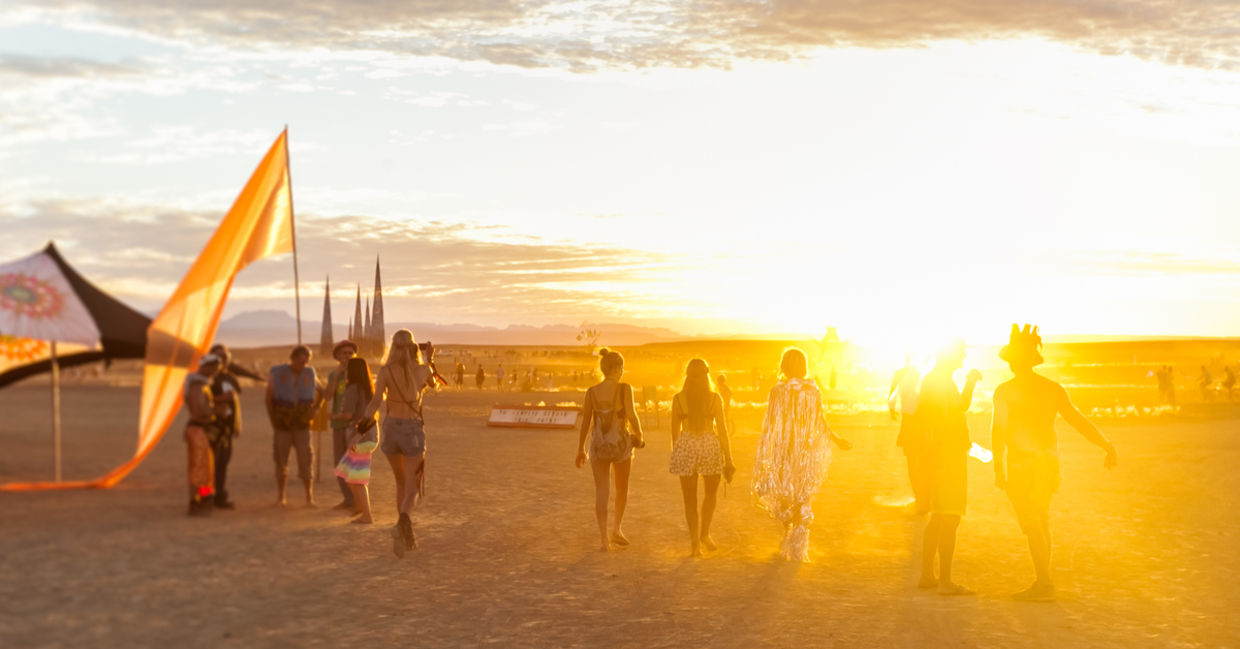 Burning Man focuses on self expression, experimentation, community, art, and self love. (Shutterstock) Burning Man focuses on self expression, experimentation, community, art, and self love. (Shutterstock)