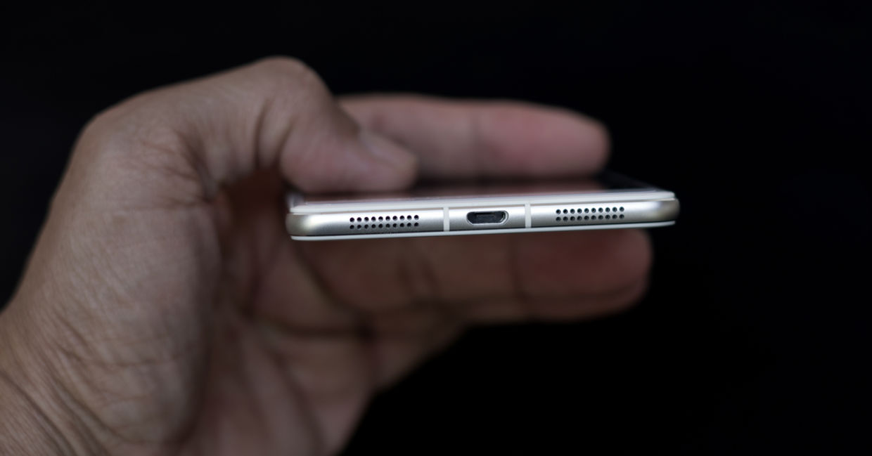 Thin smartphone.