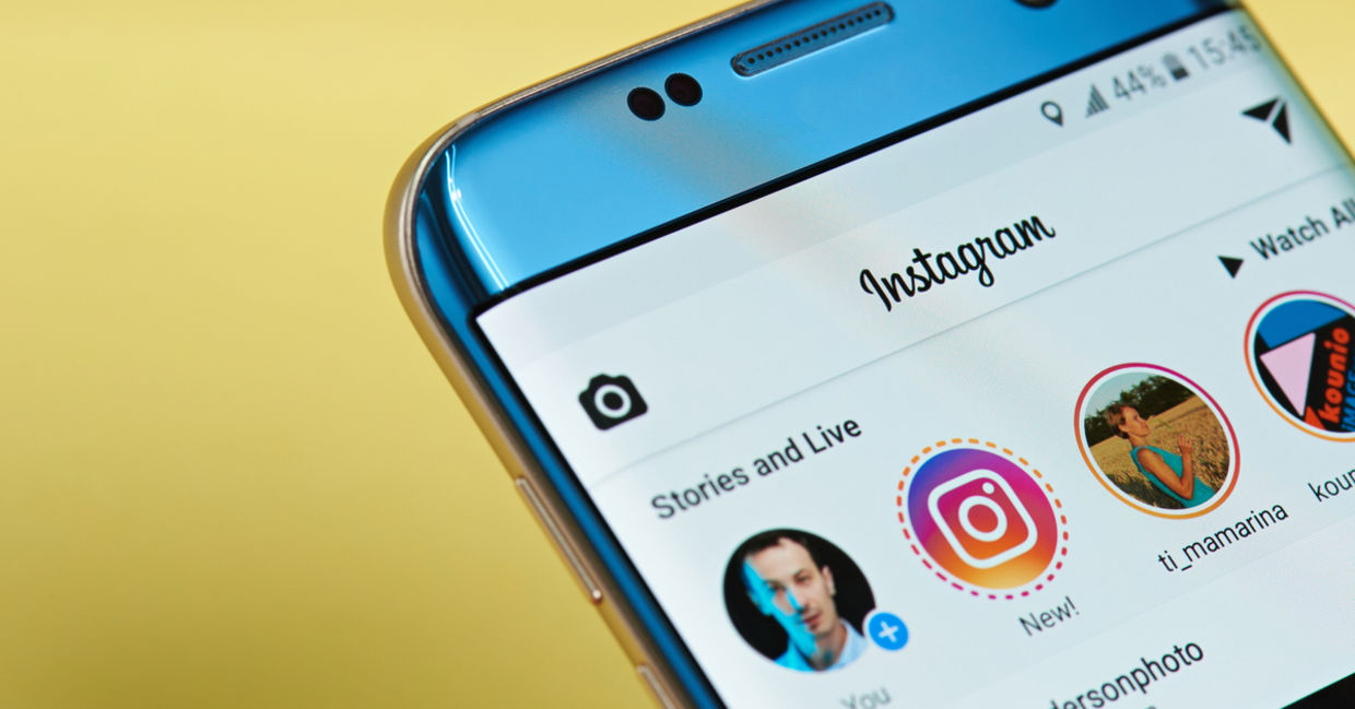 Instagram on an iPhone. Instagram on an iPhone.