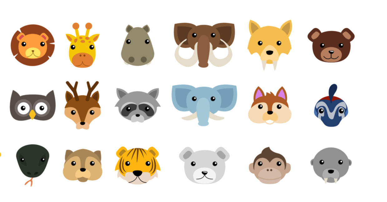 Animal emoji. Animal emoji.