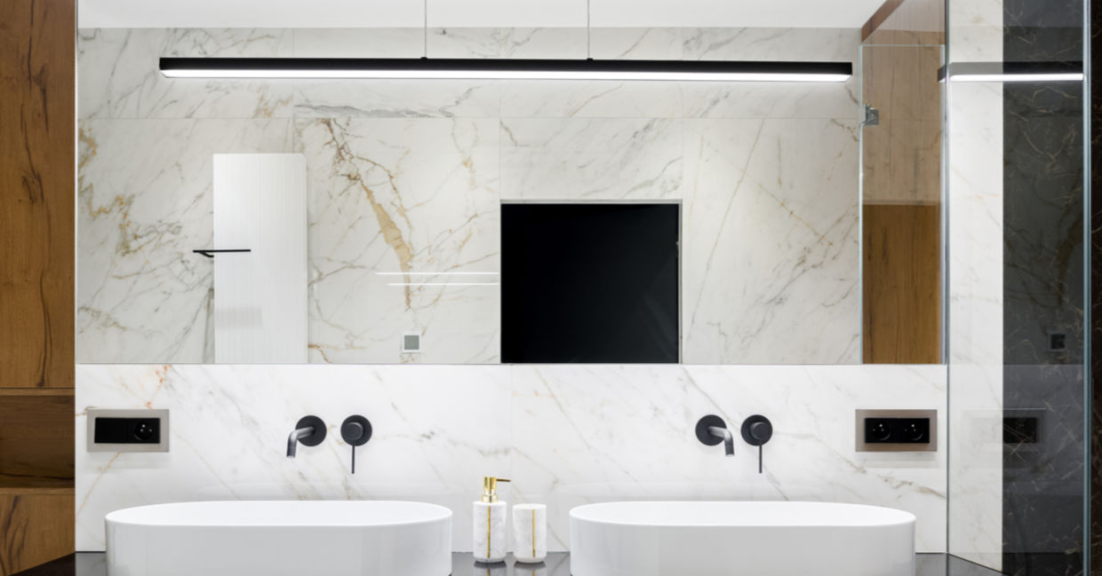 Bathroom decor ideas include installing energy-saving LED lighting in the bathroom. Bathroom decor ideas include installing energy-saving LED lighting in the bathroom.